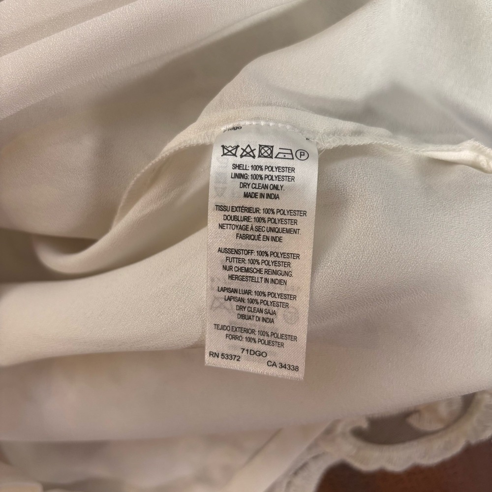 French Connection Dress Womens 6 White Lace Sheer Overlay Bridal Engagement NWT - Picture 8 of 9